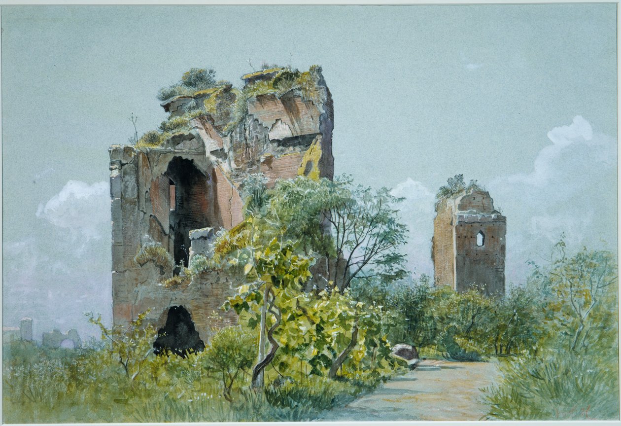 Termas de Trajano (Sette Sale, Villa Brancaccio, Roma) de William Stanley Haseltine