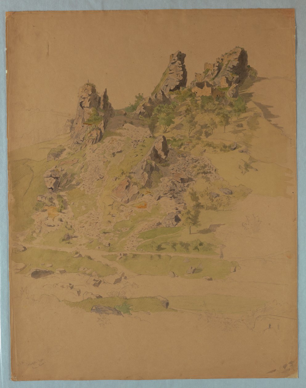 Castelo de Calenfells, perto de Kirn, Alemanha de William Stanley Haseltine
