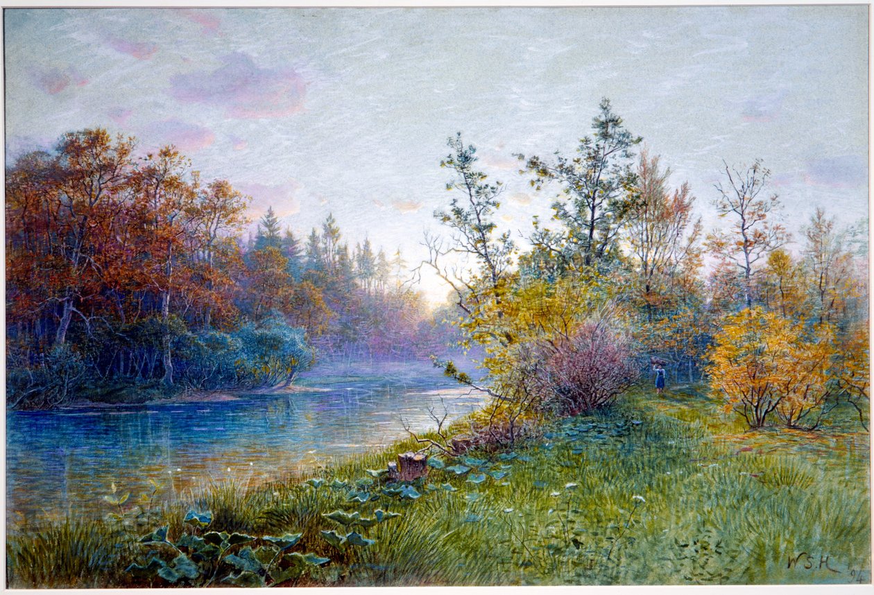 Açude de moinho em Traunstein de William Stanley Haseltine