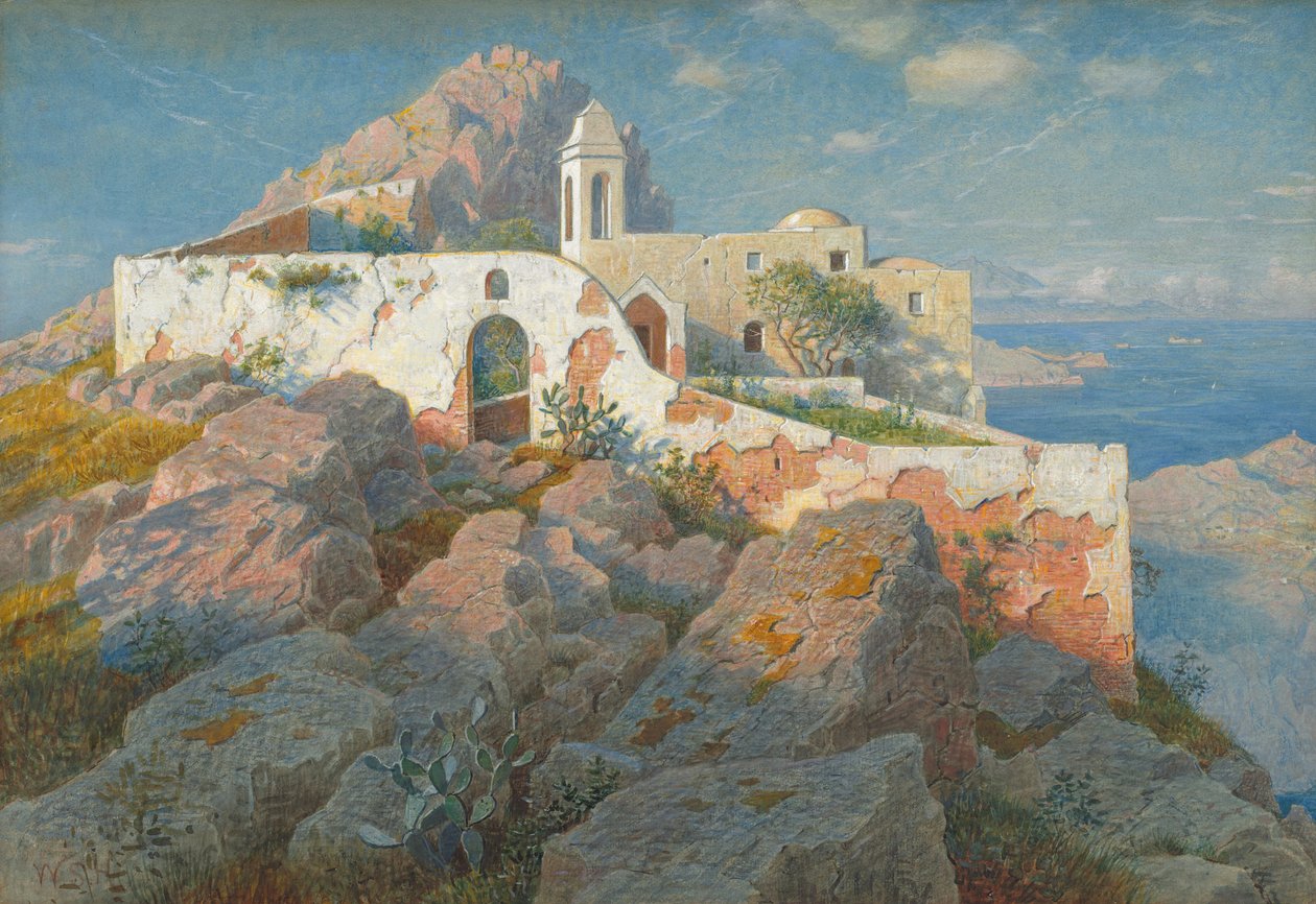 Santa Maria a Cetrella, Anacapri de William Stanley Haseltine