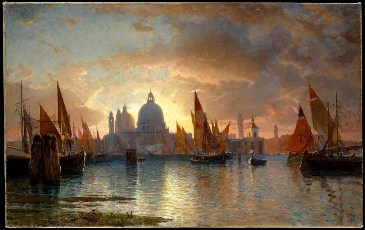 Santa Maria della Salute, pôr do sol de William Stanley Haseltine