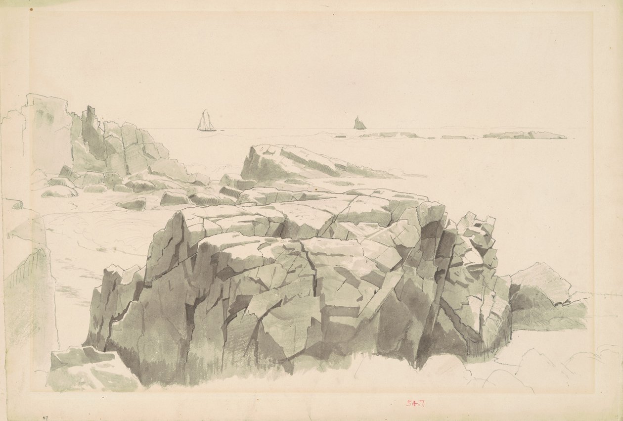 Shag Rocks, Nahant, Massachusetts de William Stanley Haseltine