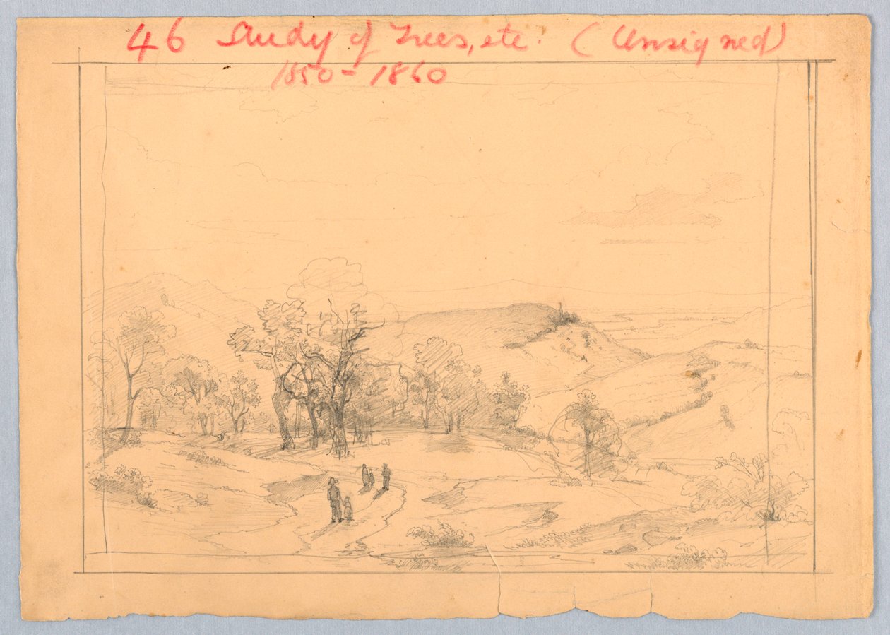 Estudo para paisagismo de William Stanley Haseltine