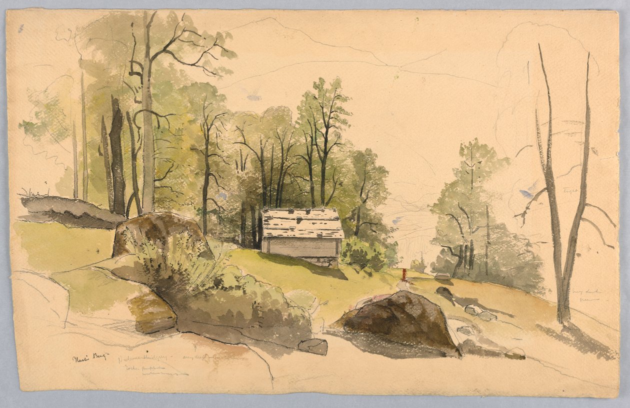 Estudo para paisagem, Hasliberg, Suíça de William Stanley Haseltine