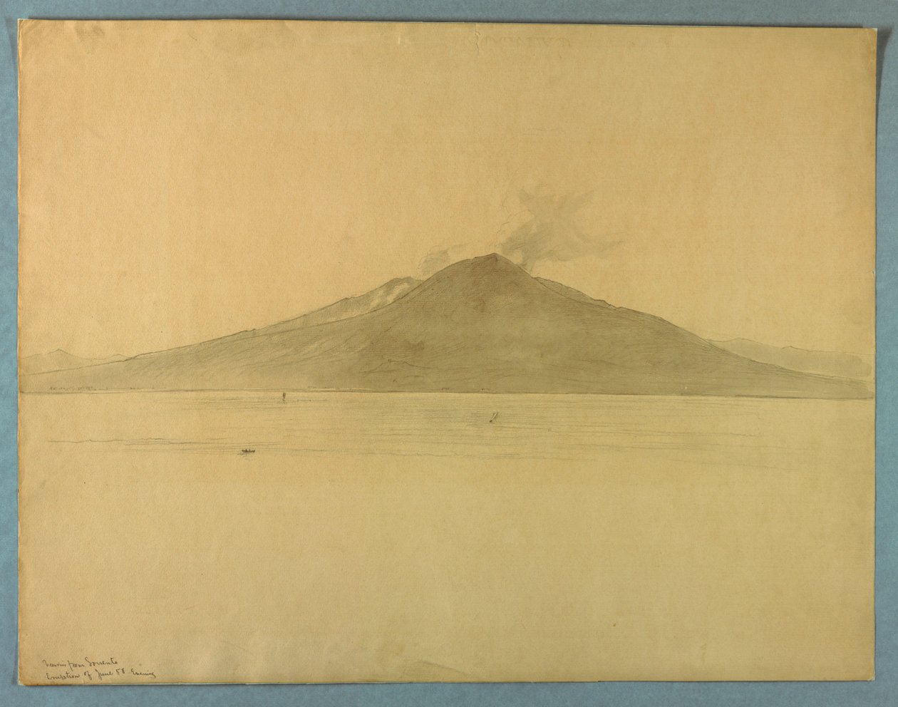 Estudo do Monte Vesúvio de Sorrento, Itália de William Stanley Haseltine