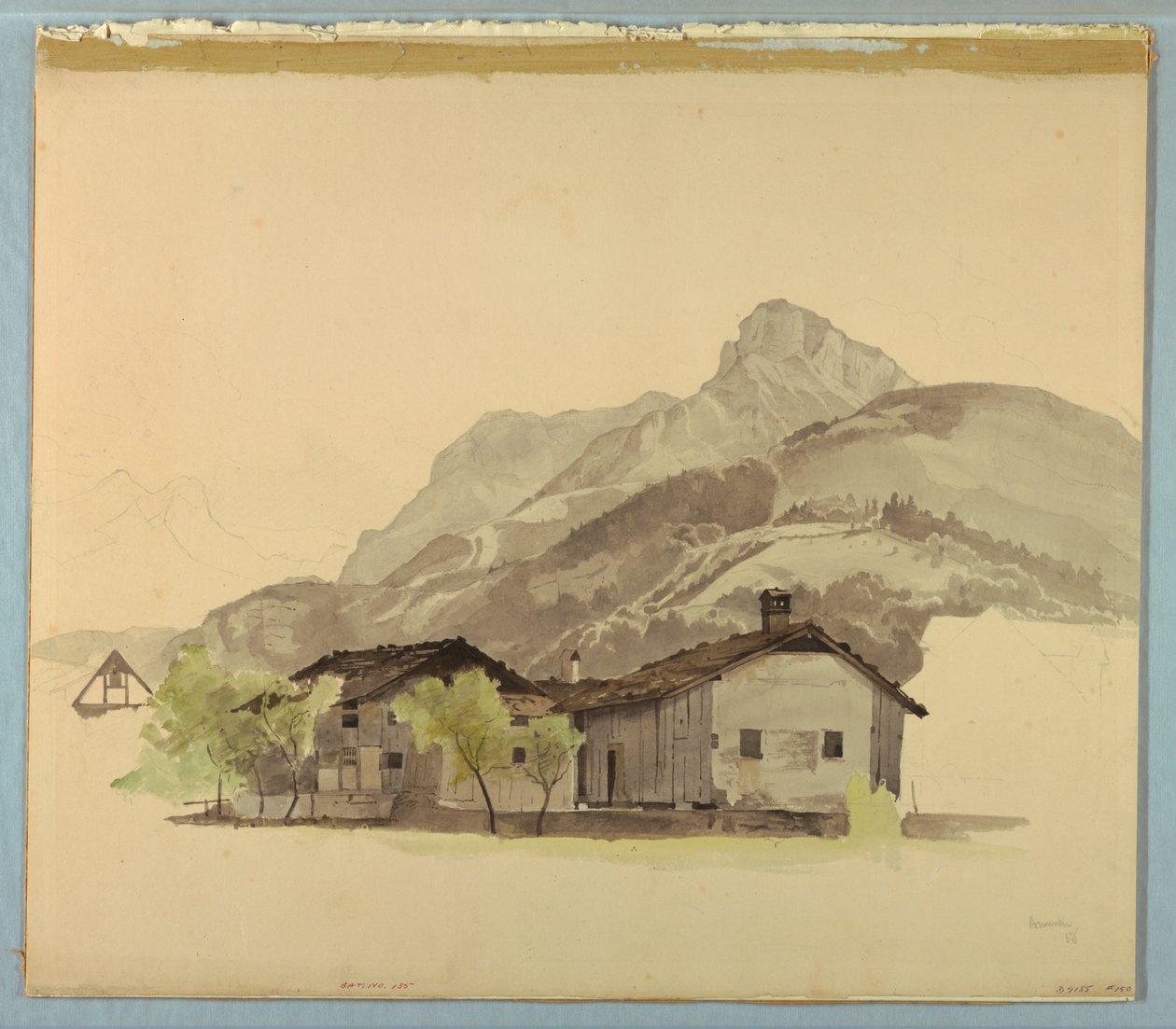 Estudo da paisagem, Brunnen, Suíça de William Stanley Haseltine