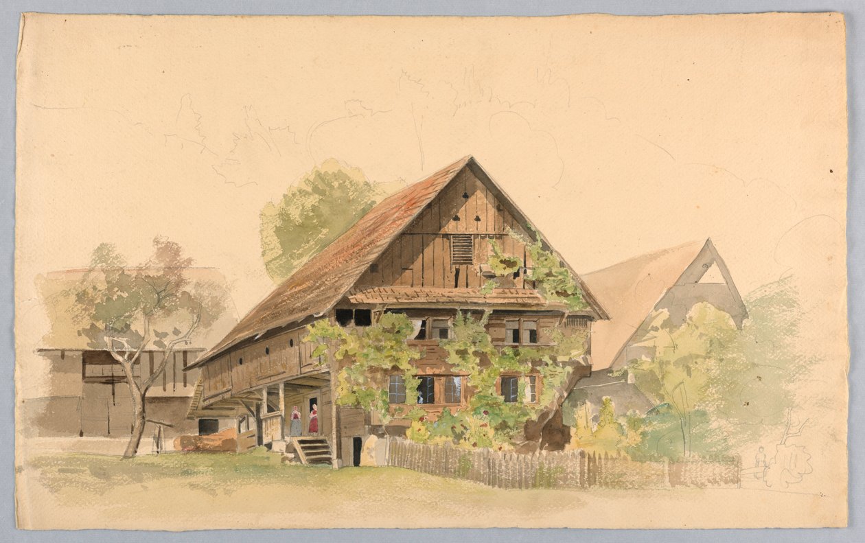 Estudo da paisagem, Suíça de William Stanley Haseltine