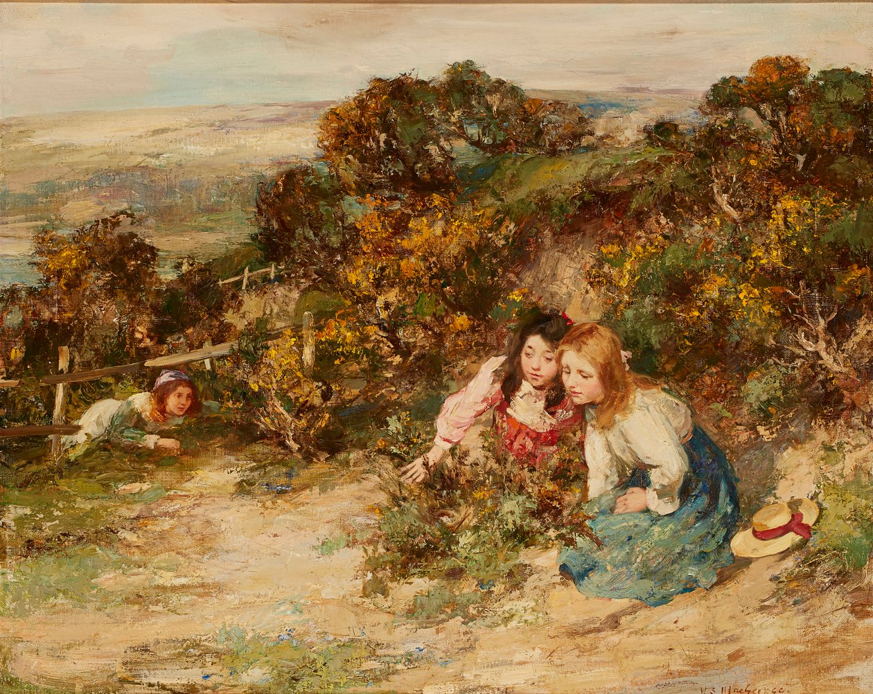 A caça ao tesouro (óleo sobre tela) de William Stewart MacGeorge