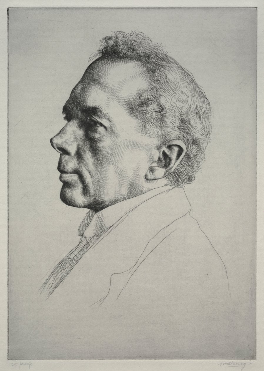 Campbell Dodgson, Perfil à Esquerda de William Strang