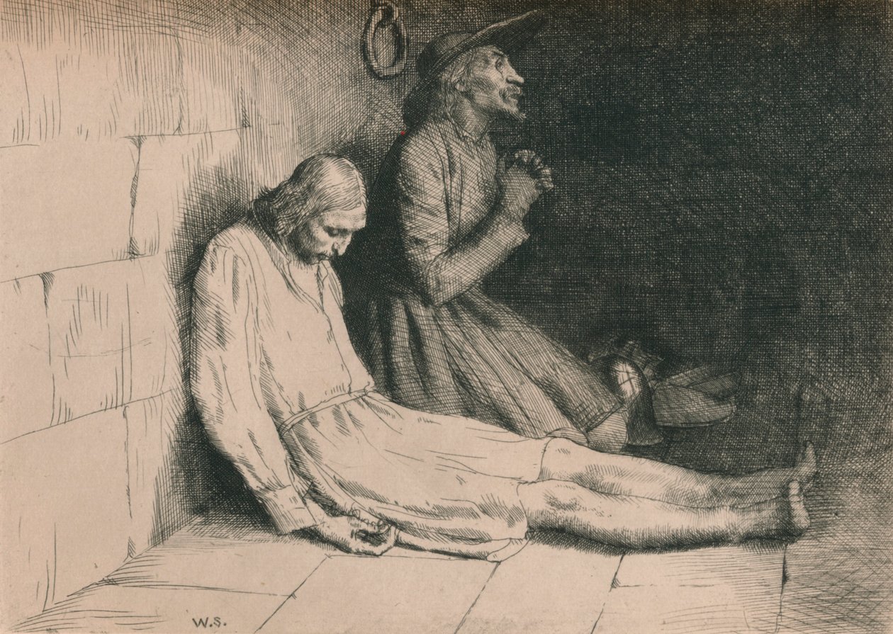 Cristão e esperançoso no calabouço, c1916 de William Strang