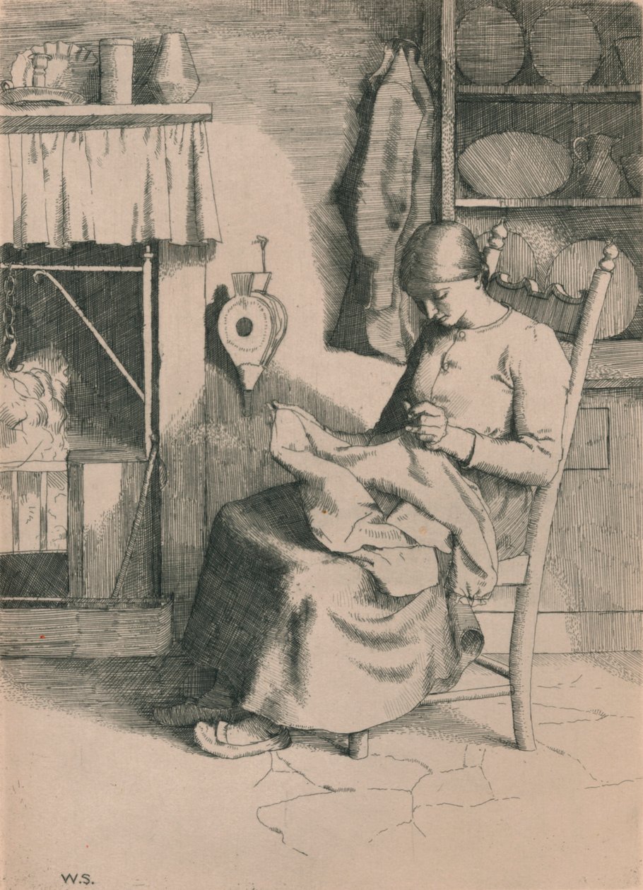 Misericórdia em seu trabalho, c1916 de William Strang