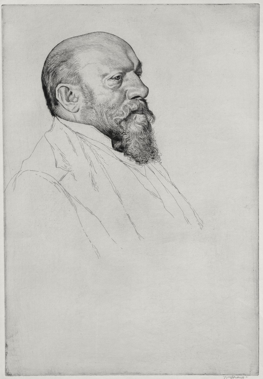 Retrato de Hans Richter (1843-1916), maestro húngaro de William Strang