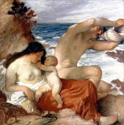 A Casa do Pescador, século XX (óleo sobre tela) de William Strang