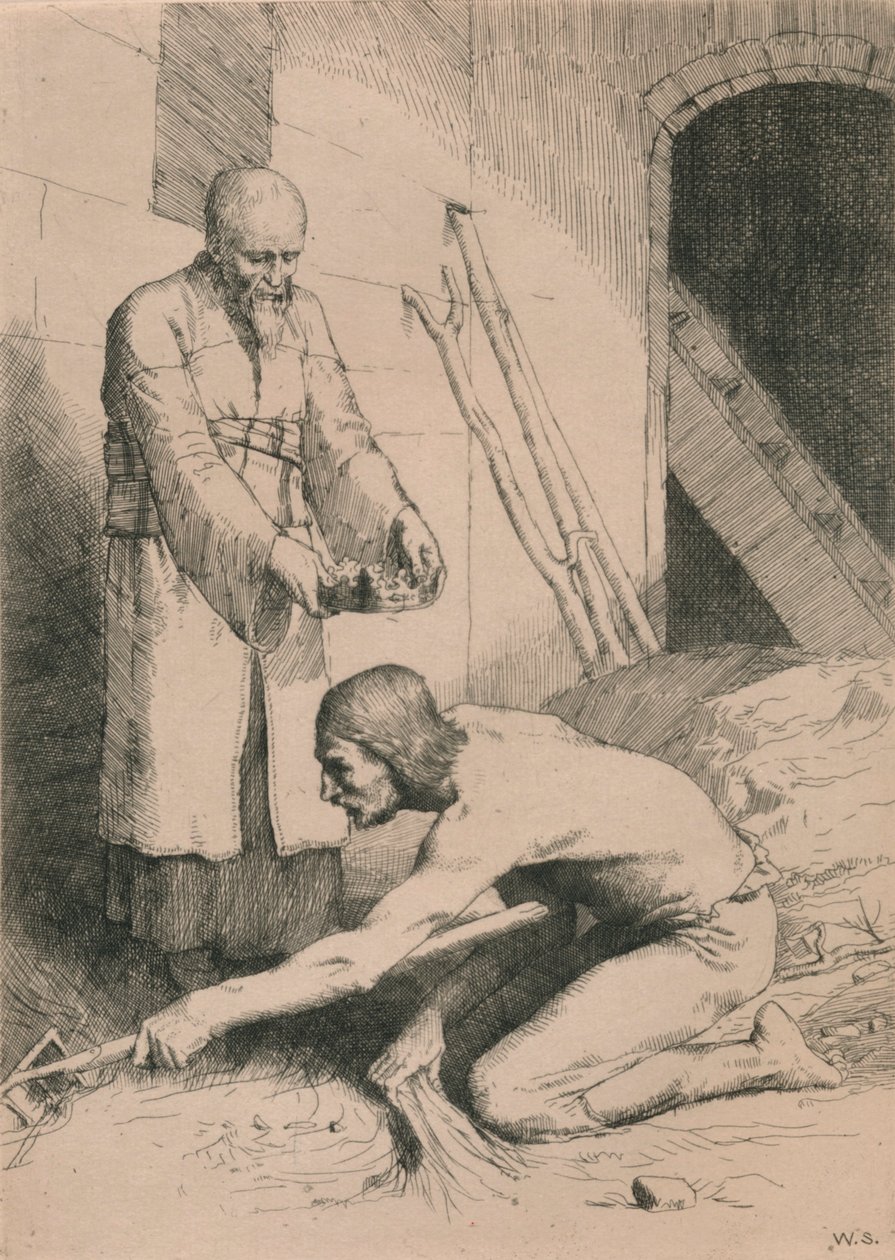 O homem com o Muckrake, c1916 de William Strang