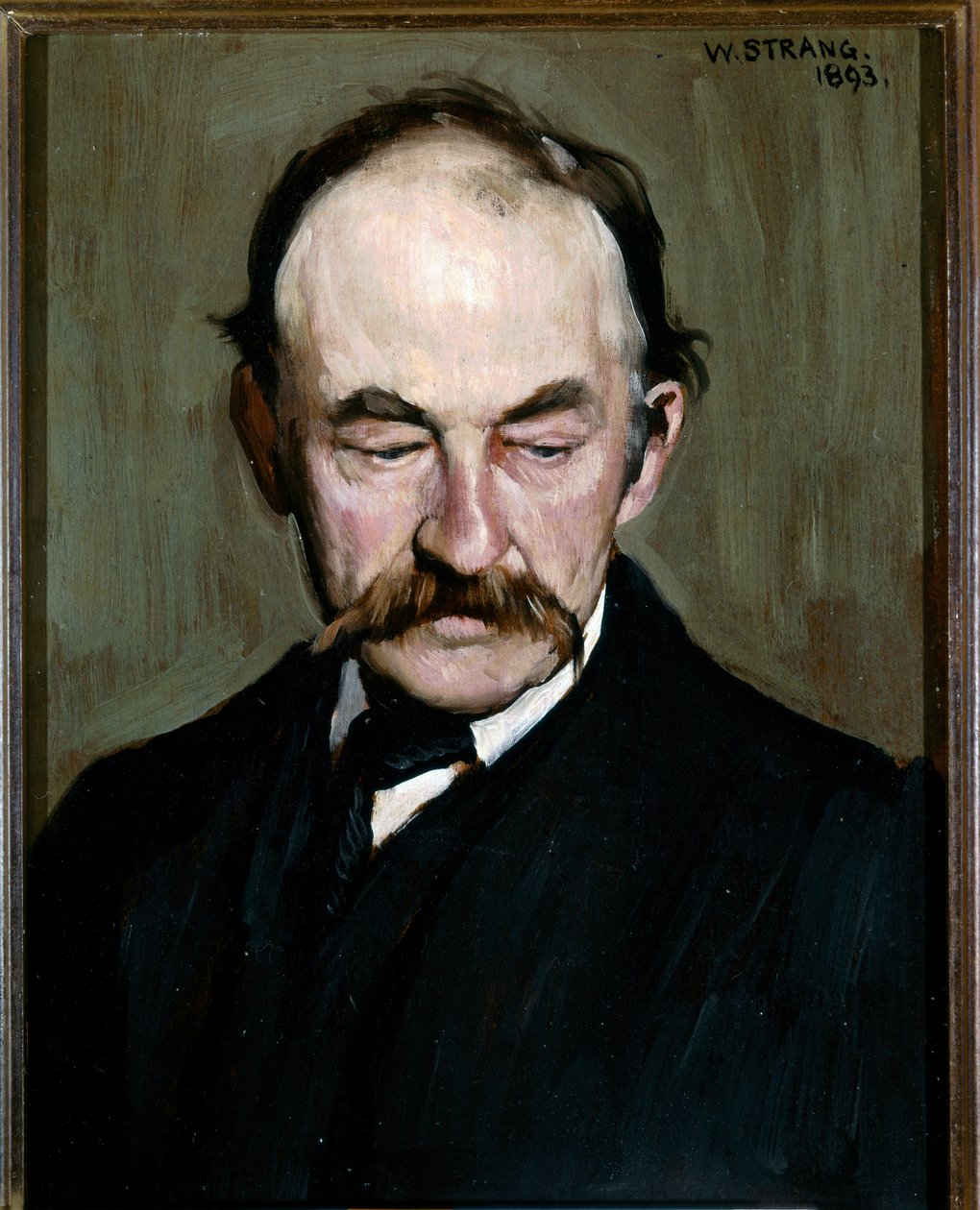 Thomas HARDY , Retrato 1893 (óleo sobre painel) de William Strang