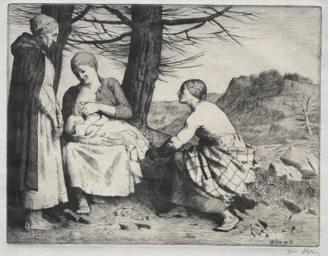 Mulher e criança de William Strang