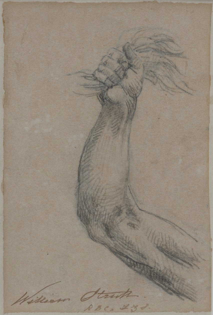 Estudo para uma pintura perdida de Hércules de William Strutt