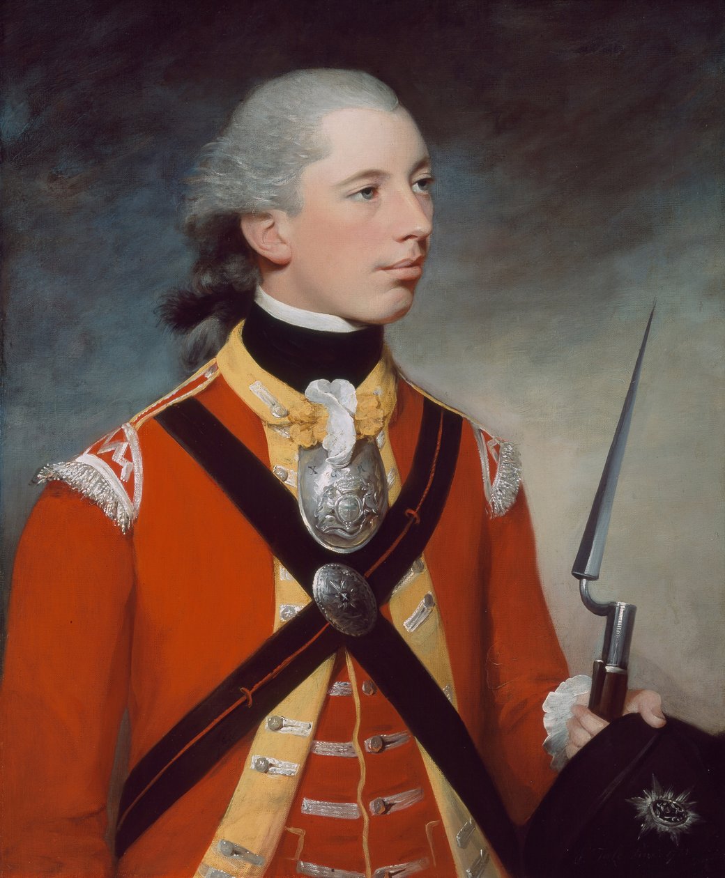 Capitão Thomas Hewitt, 10º Regimento do Pé, que comandou uma Companhia de Luz em Lexington, 1781 de William Tate