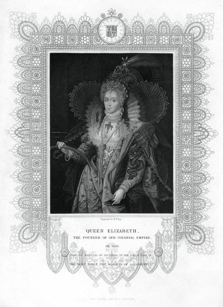 Elizabeth I da Inglaterra, século XIX. de William Thomas Fry