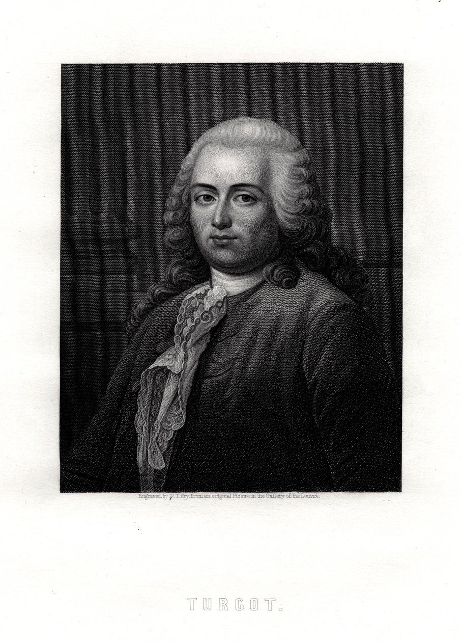 Turgot, estadista e economista francês, século XIX de William Thomas Fry
