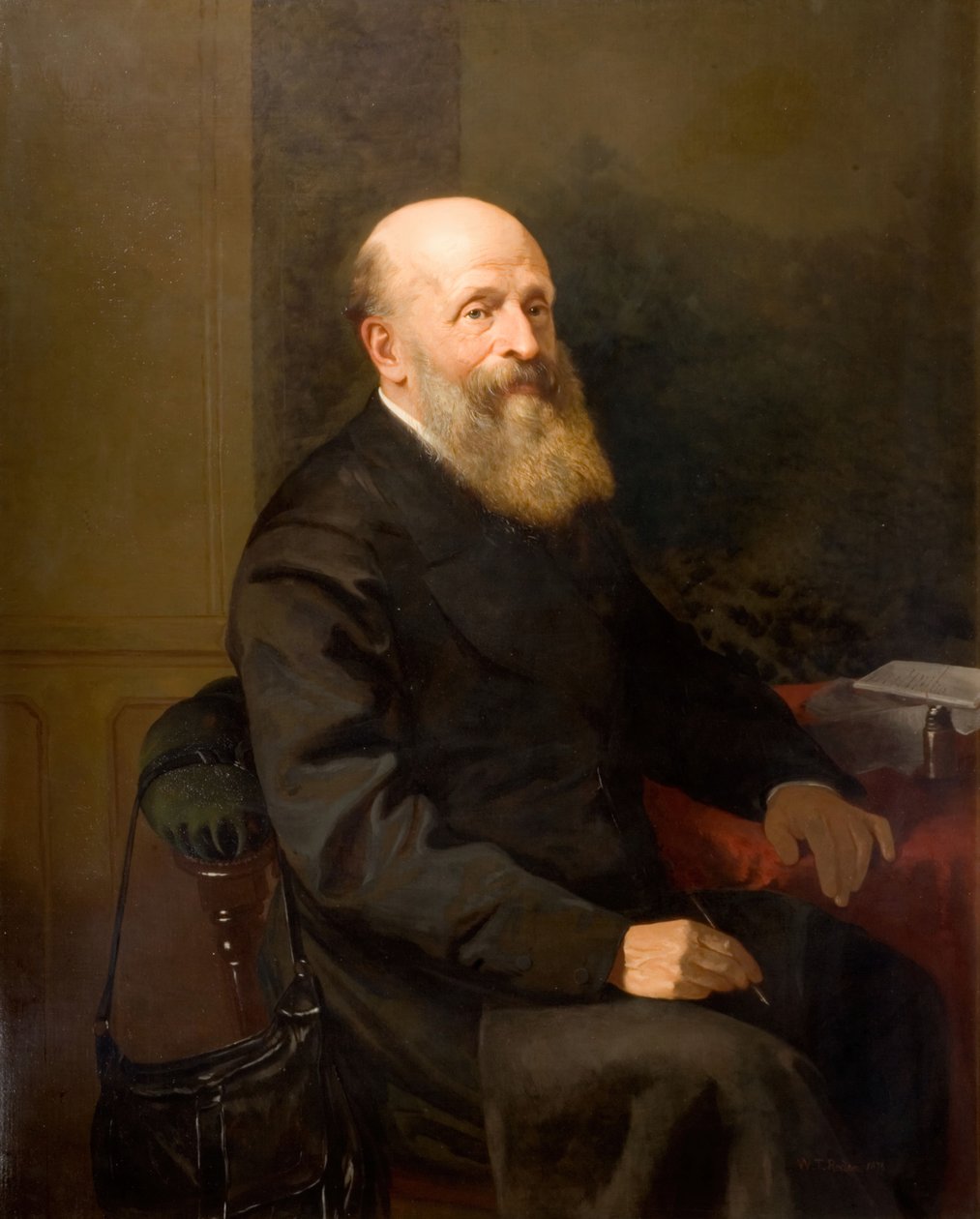 Retrato de John Birt Davies, 1873.   de William Thomas Roden