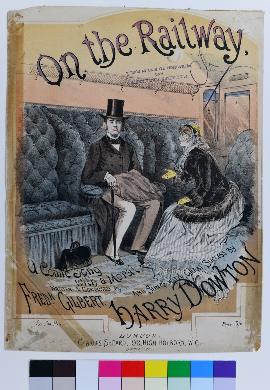 On the Railway, c1870 (cromolitografia sobre papel) de William Thomas Stannard