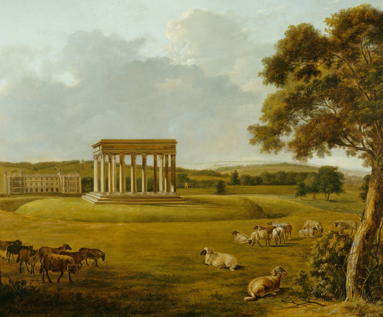 Audley End House, Saffron Walden, Essex, século XVIII de William Tomkins