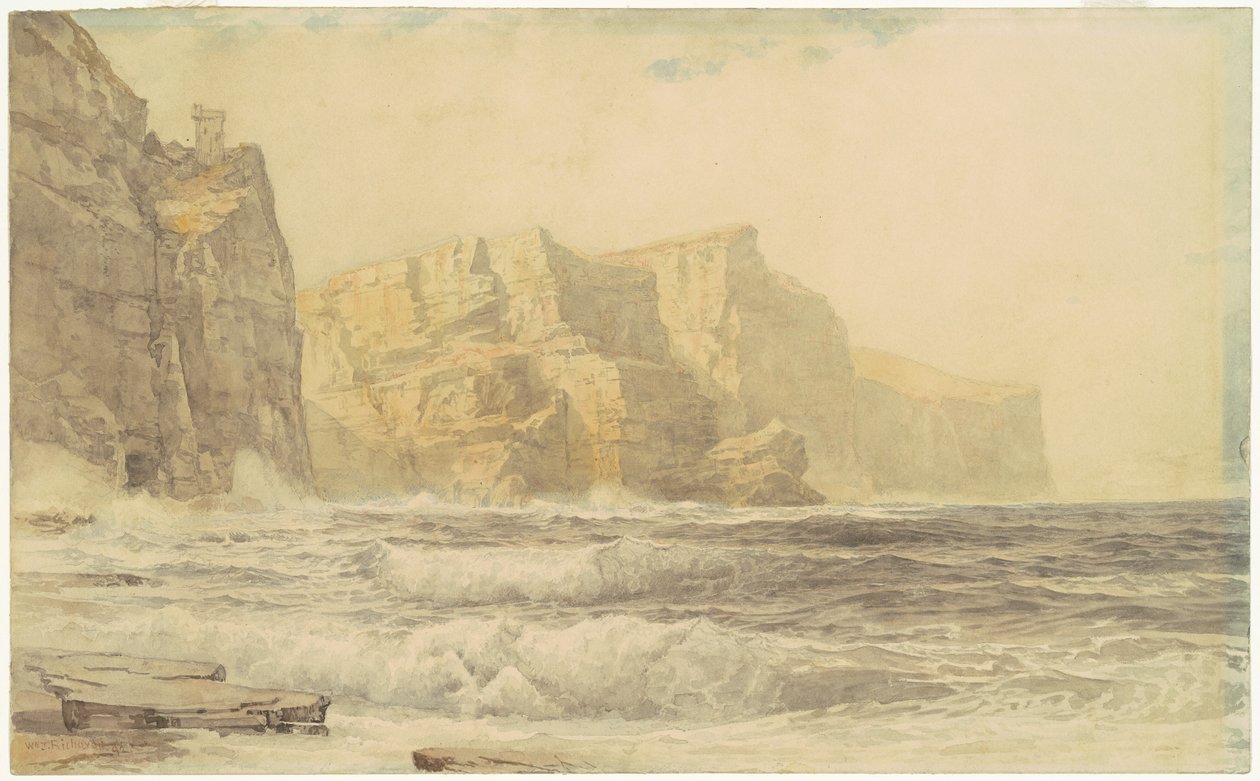 Castelo de Baldart, Kilkee, Condado de Clare, Irlanda de William Trost Richards