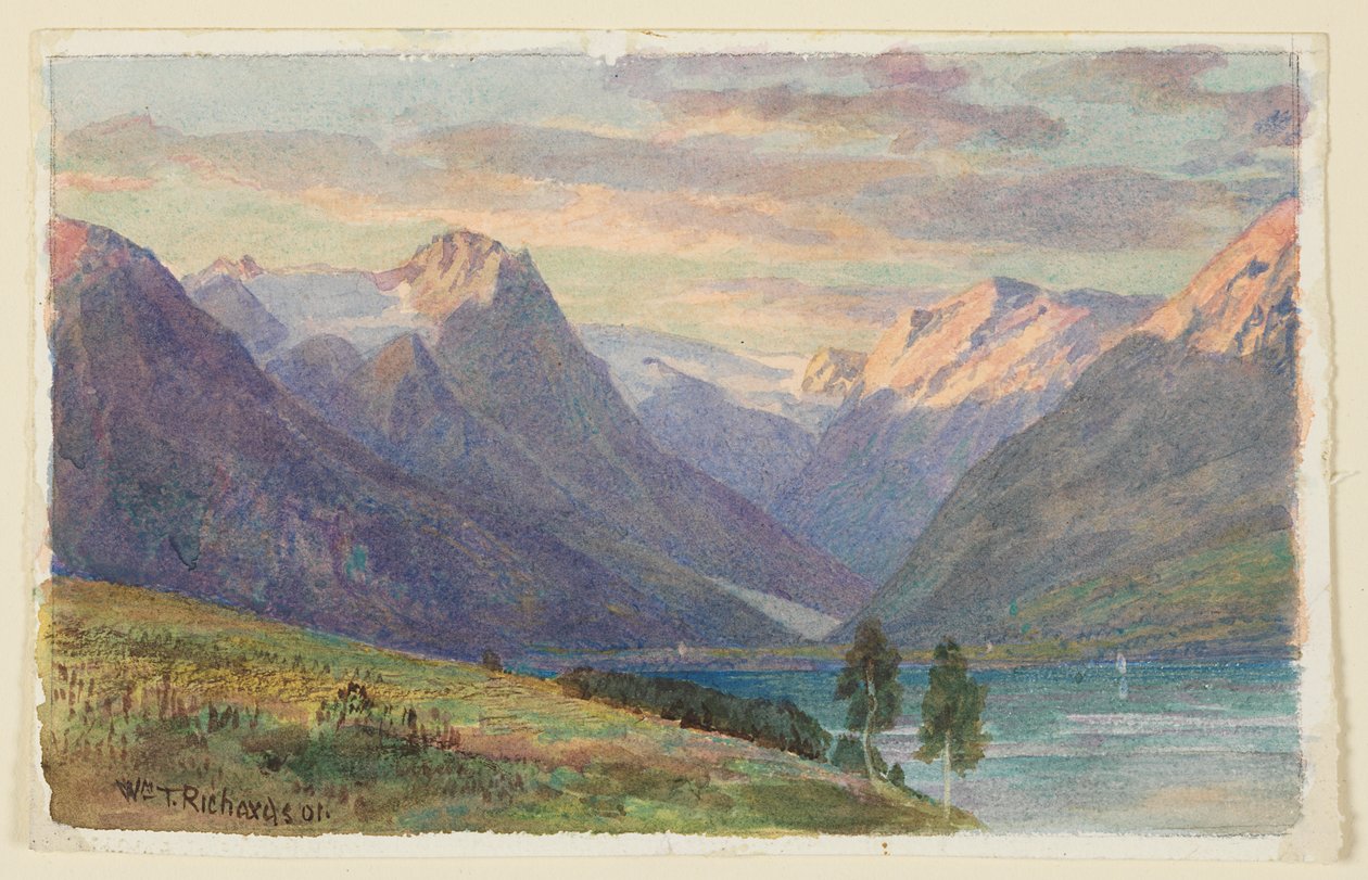 Fiorde na Noruega de William Trost Richards