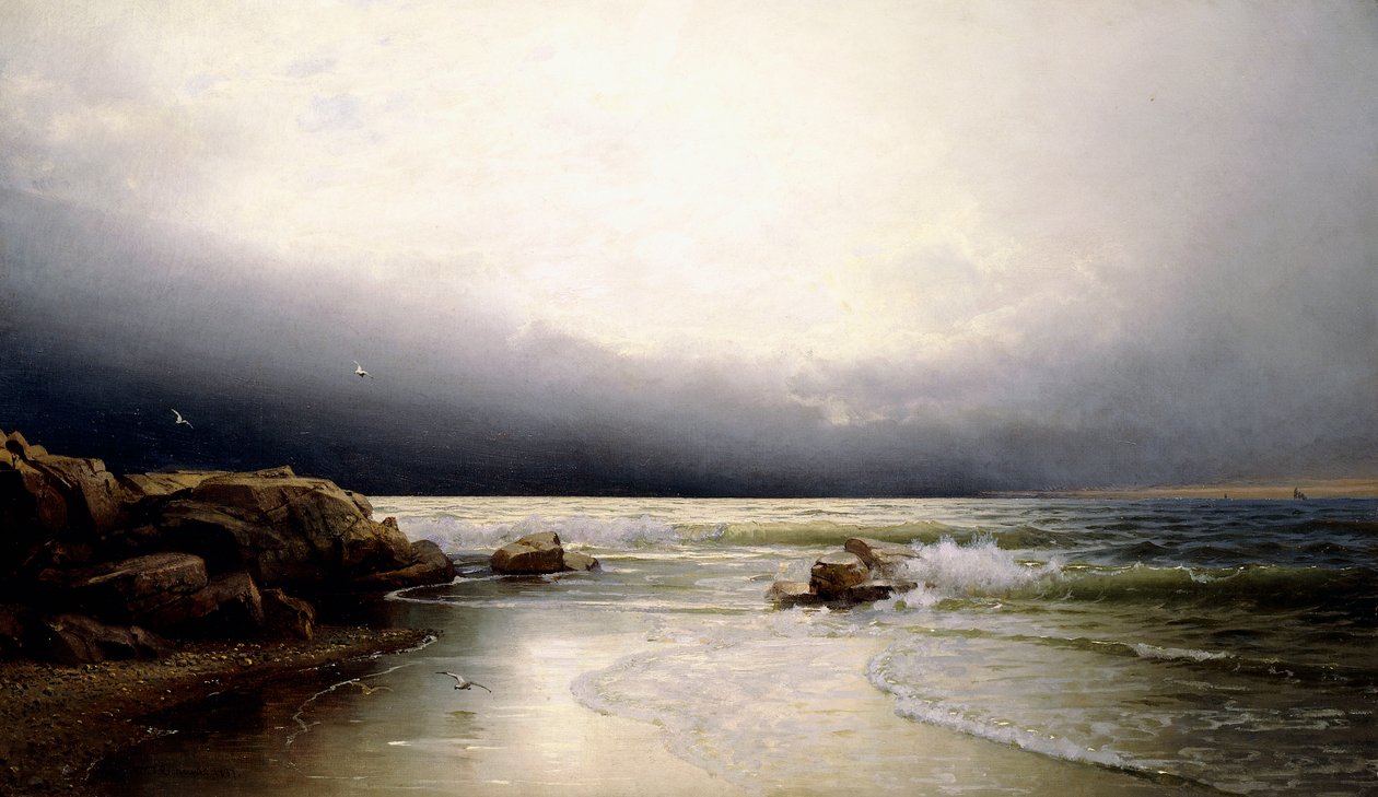 Lands End - Costa de Nova Jersey, 1887 de William Trost Richards