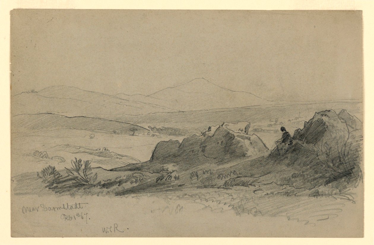 Paisagem, Darmstadt, Alemanha de William Trost Richards