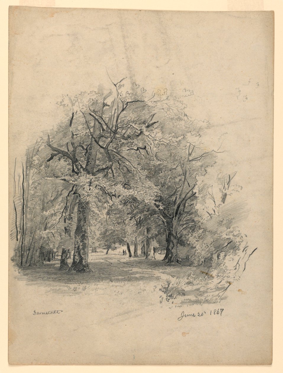 Paisagem, Darmstadt, Alemanha de William Trost Richards