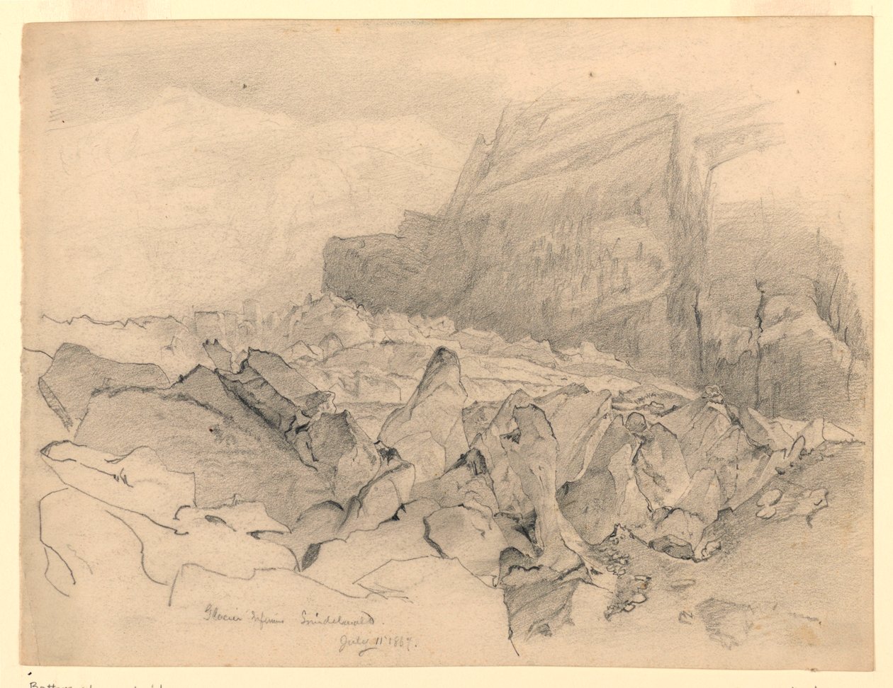 Paisagem, Grindelwald, Suíça de William Trost Richards