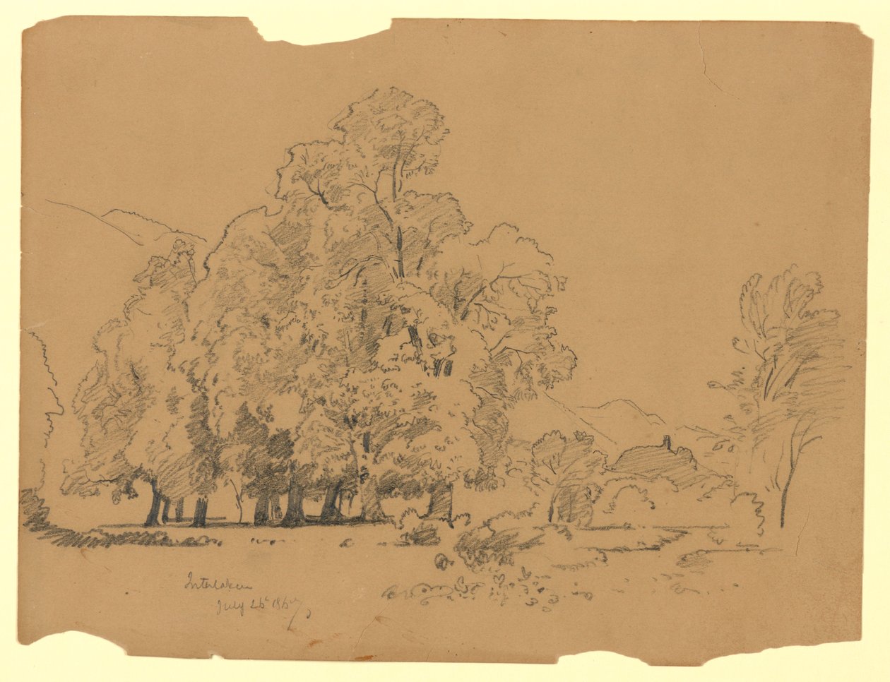 Paisagem, Interlaken, Suíça de William Trost Richards