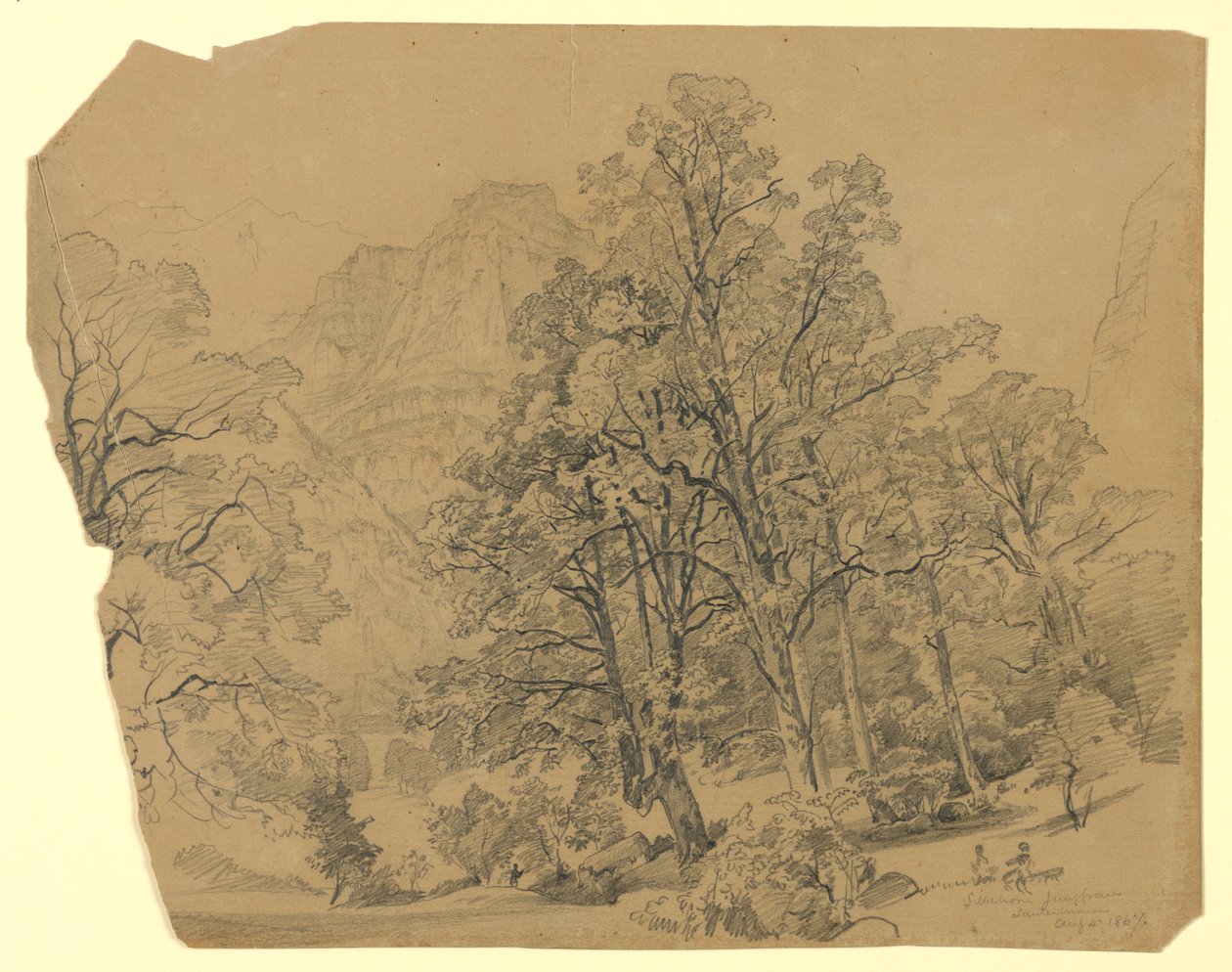 Paisagem, Silberhorn, Lauterbrunnen, Suíça de William Trost Richards