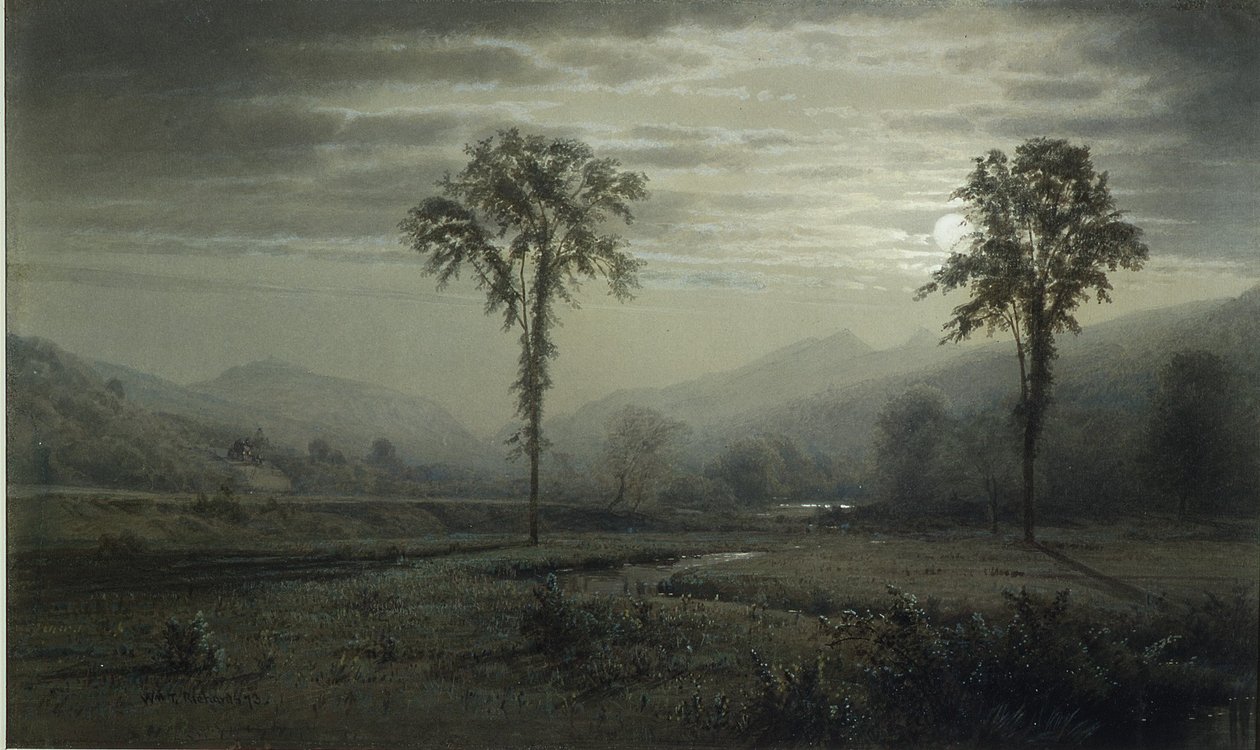 Luar no Monte Lafayette, New Hampshire de William Trost Richards