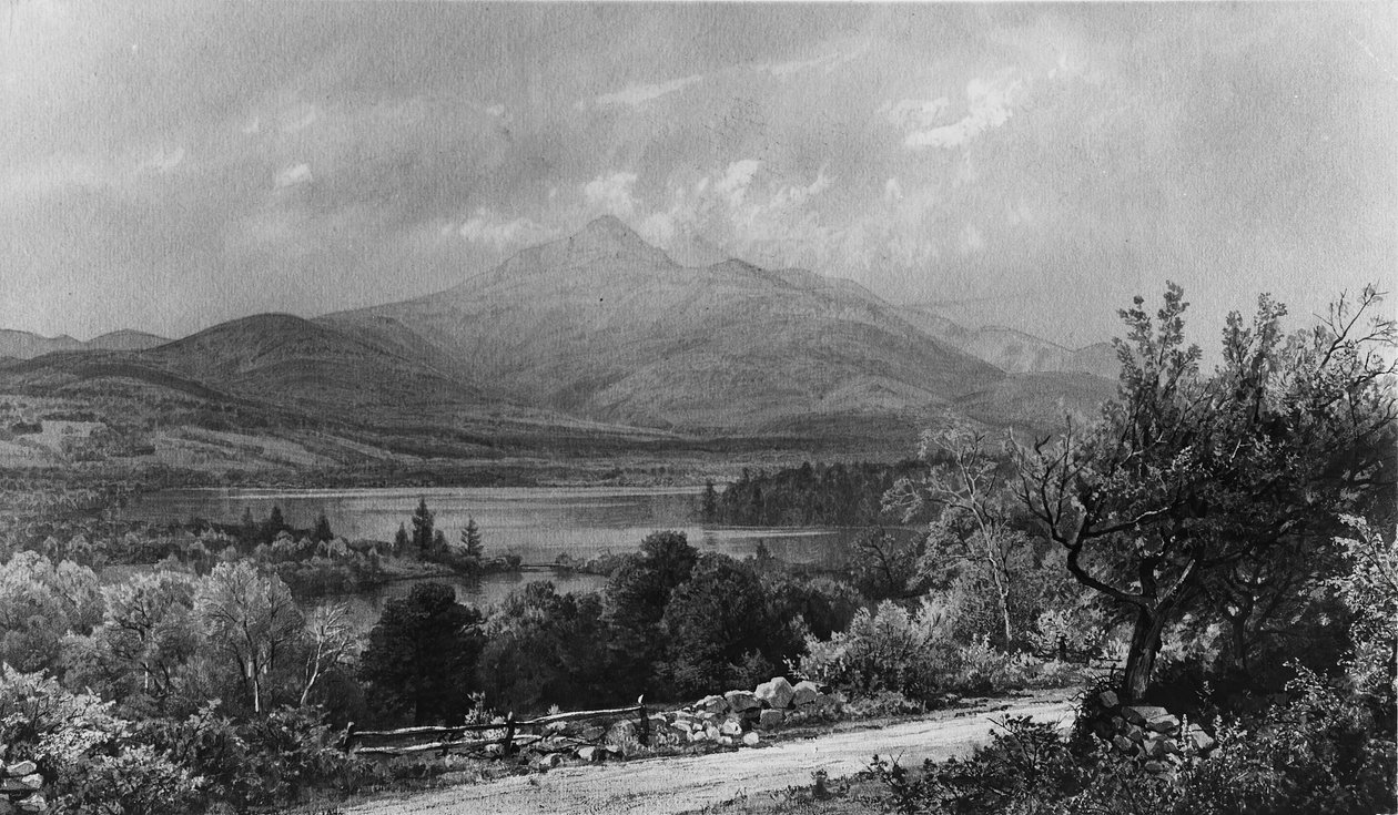 Monte Chocorua e Lago, 1873. de William Trost Richards
