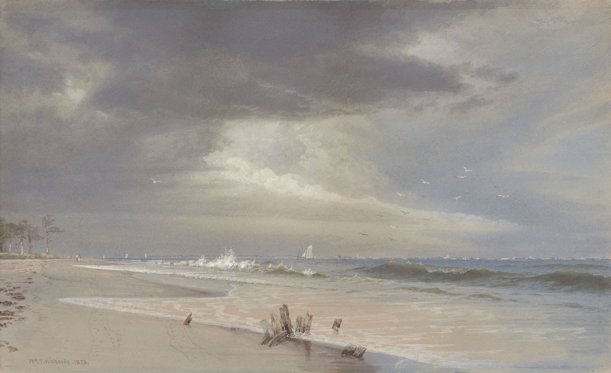Perto da enseada, Atlantic City de William Trost Richards
