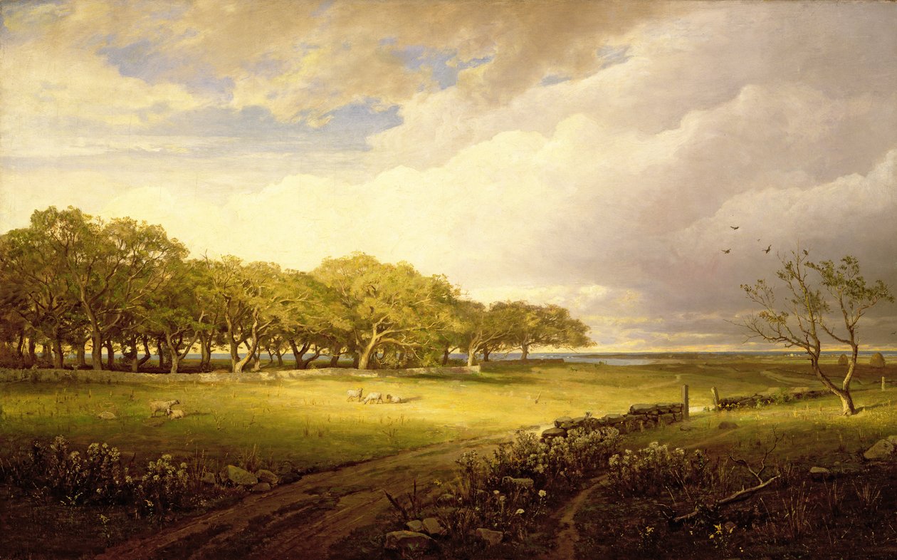 Old Orchard em Newport de William Trost Richards