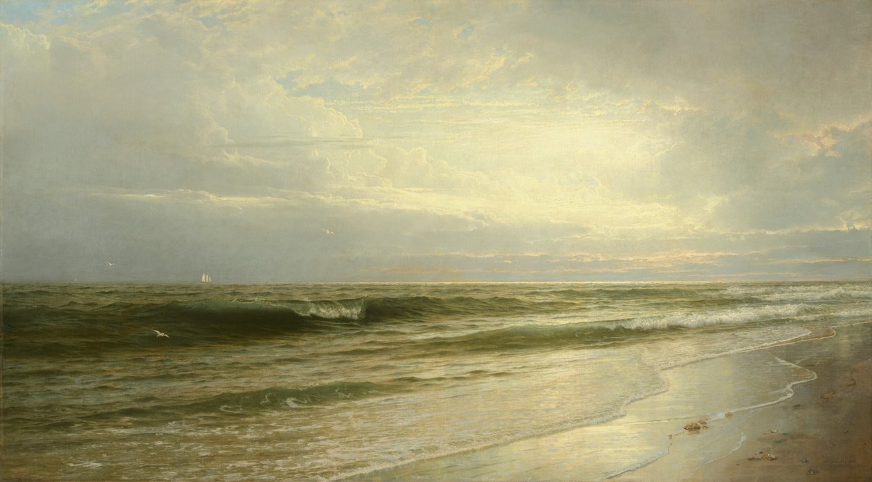 Na costa de Nova Jersey de William Trost Richards