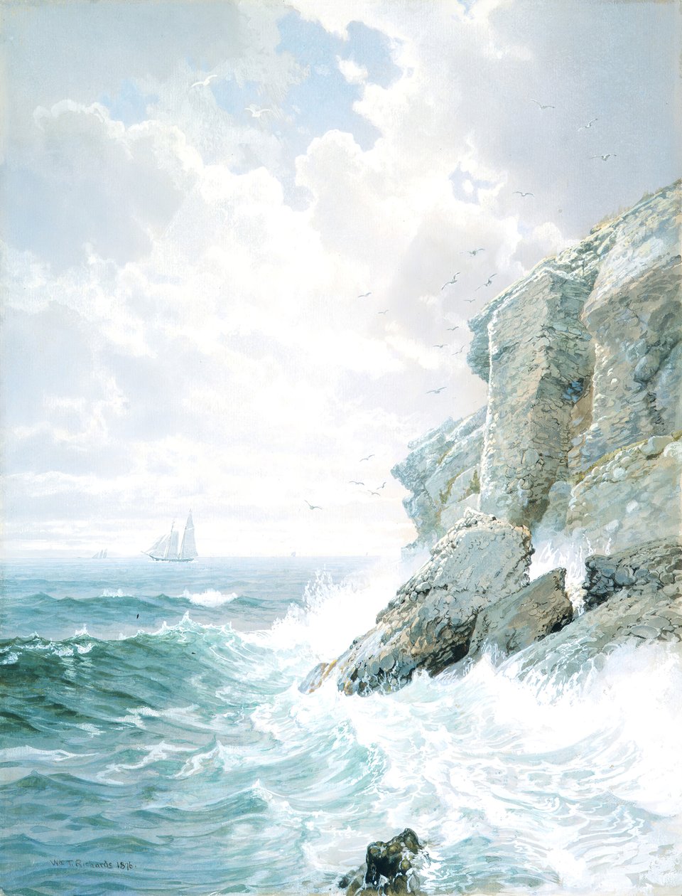 Penhasco do Purgatório, 1876. de William Trost Richards