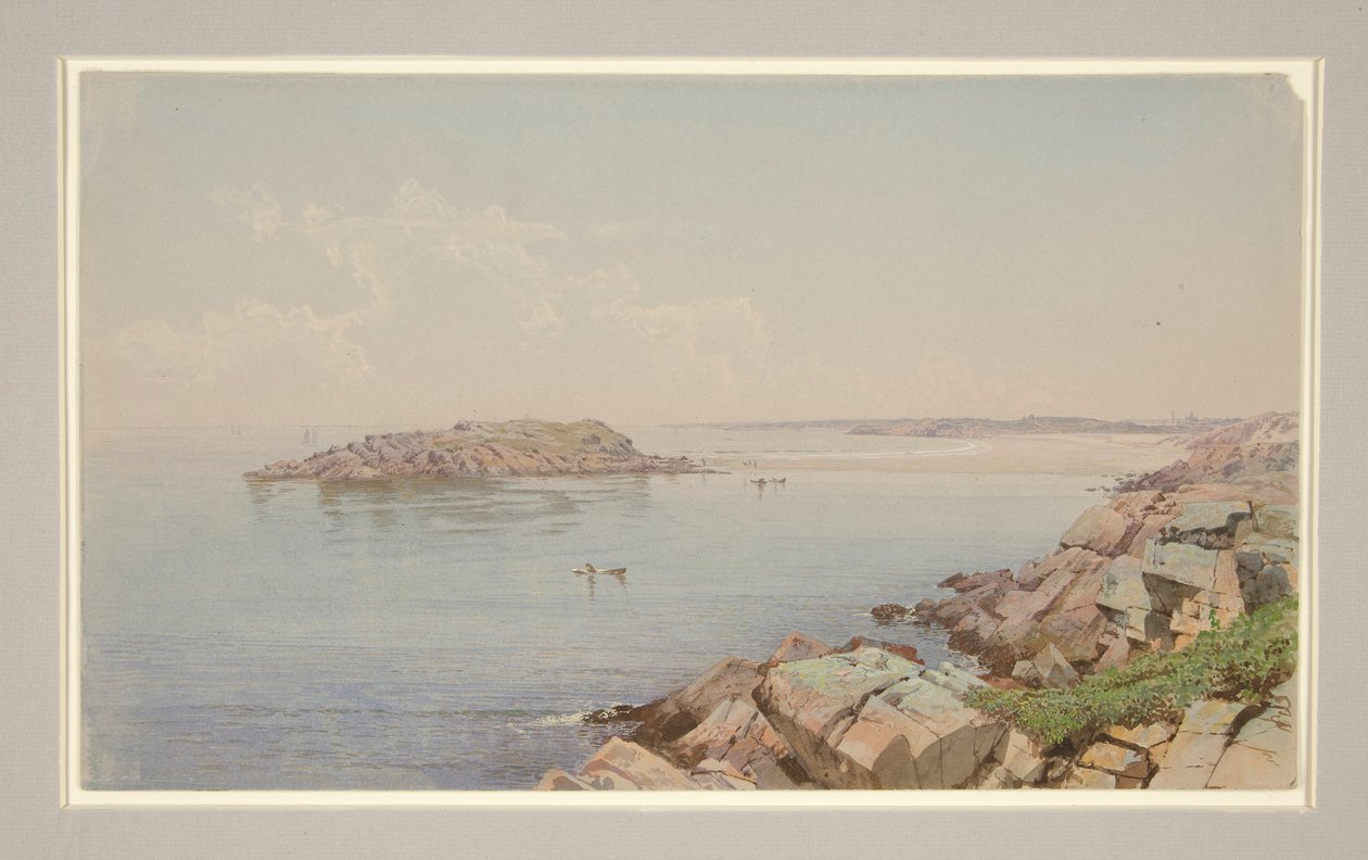 Cena na Baía de Narragansett (?) de William Trost Richards