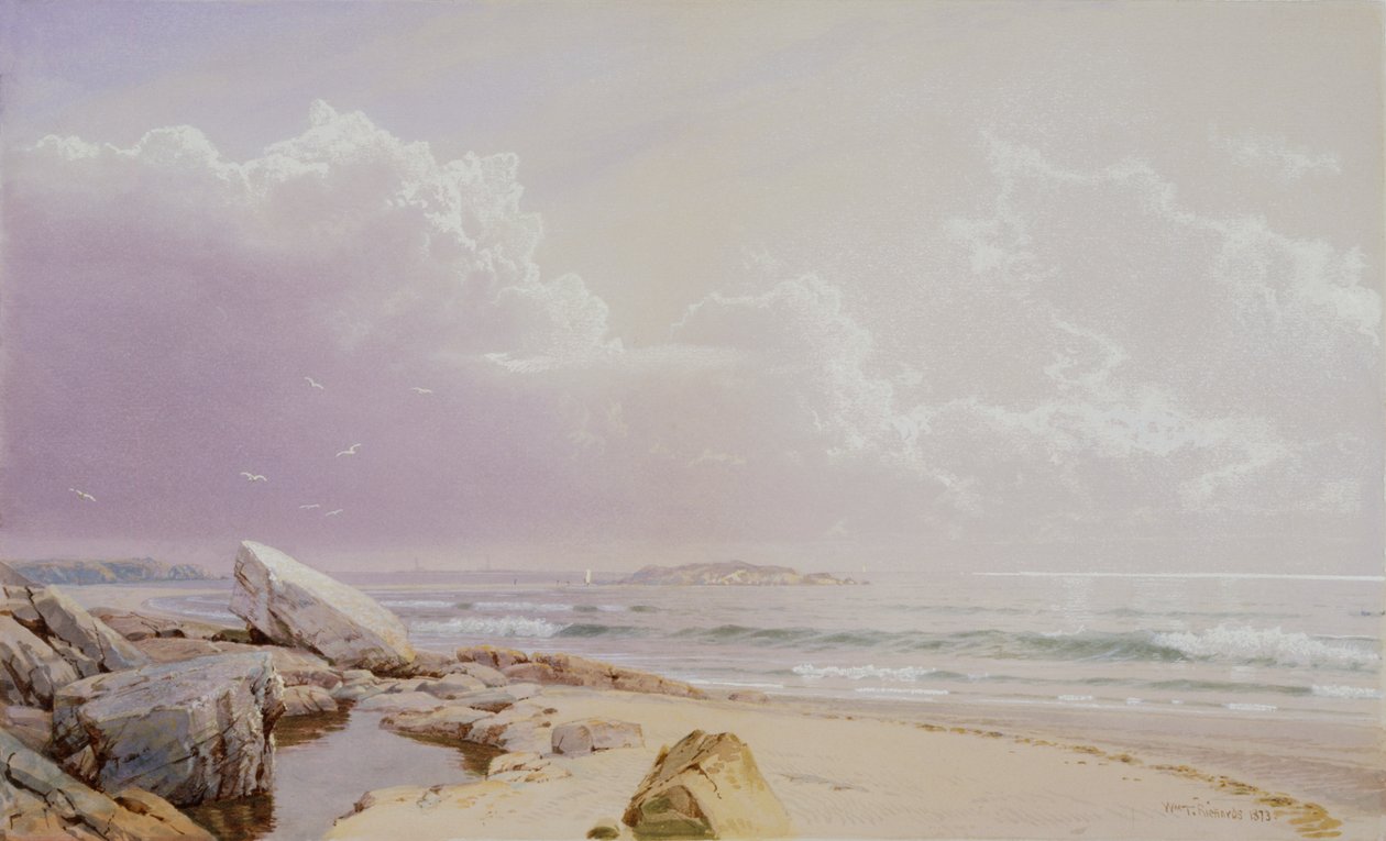 Costa marítima de William Trost Richards