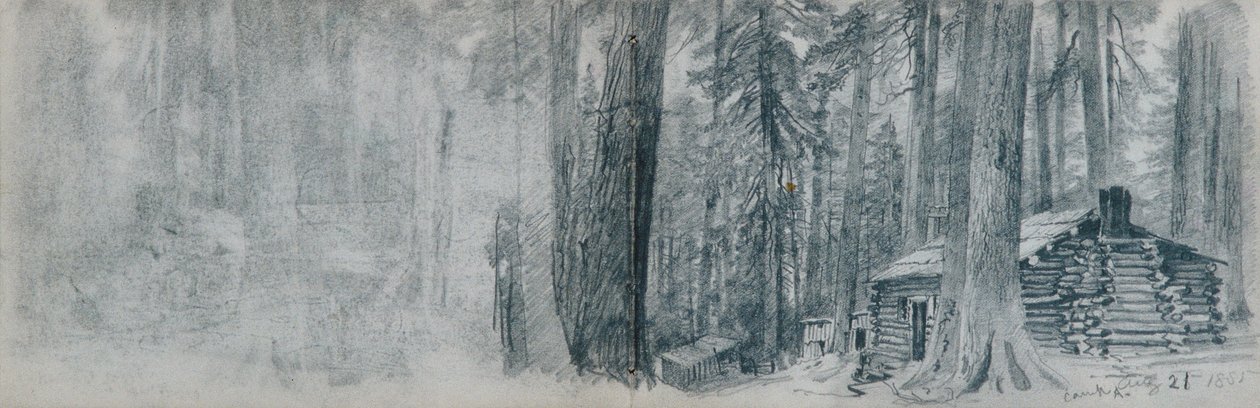 Caderno de esboços com temas paisagísticos do Noroeste do Pacífico de William Trost Richards