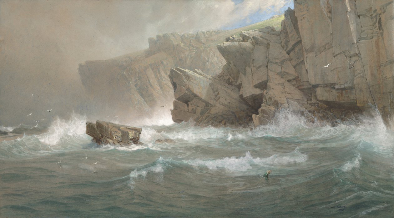 Ponta sudoeste, Conanicut de William Trost Richards