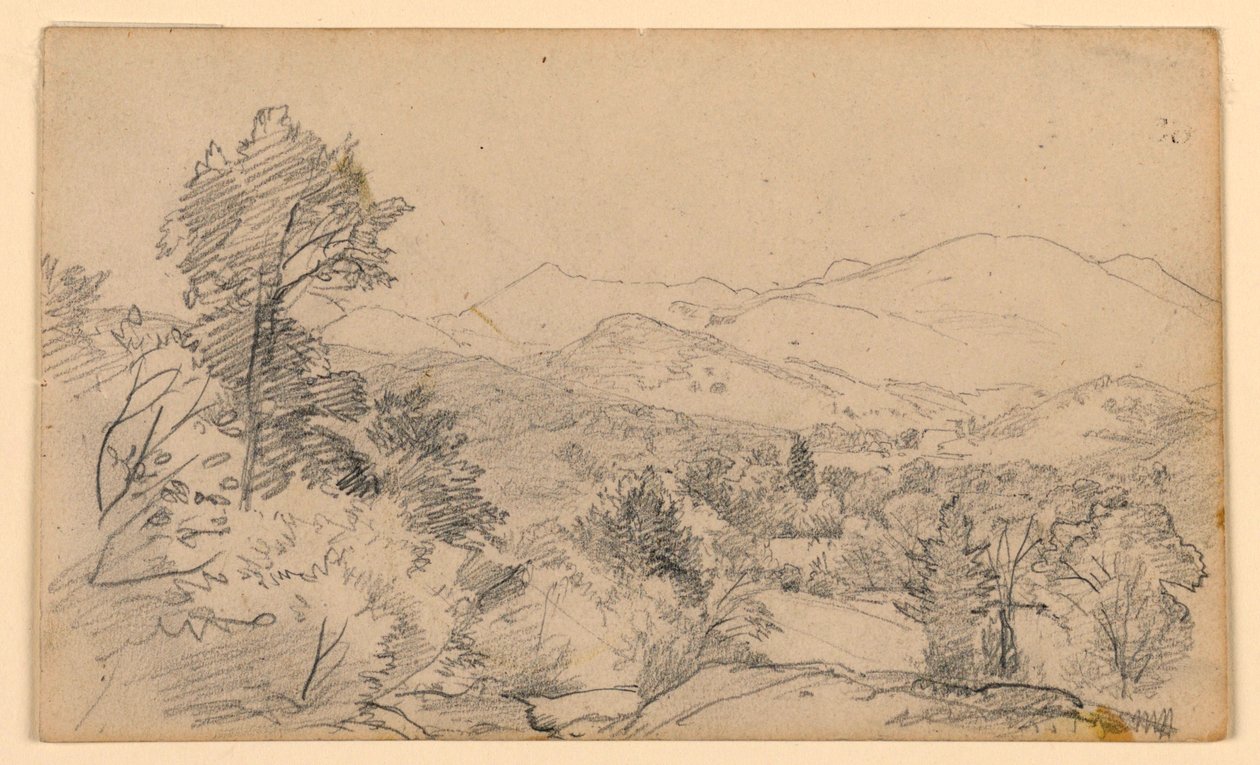 Estudo da paisagem de William Trost Richards