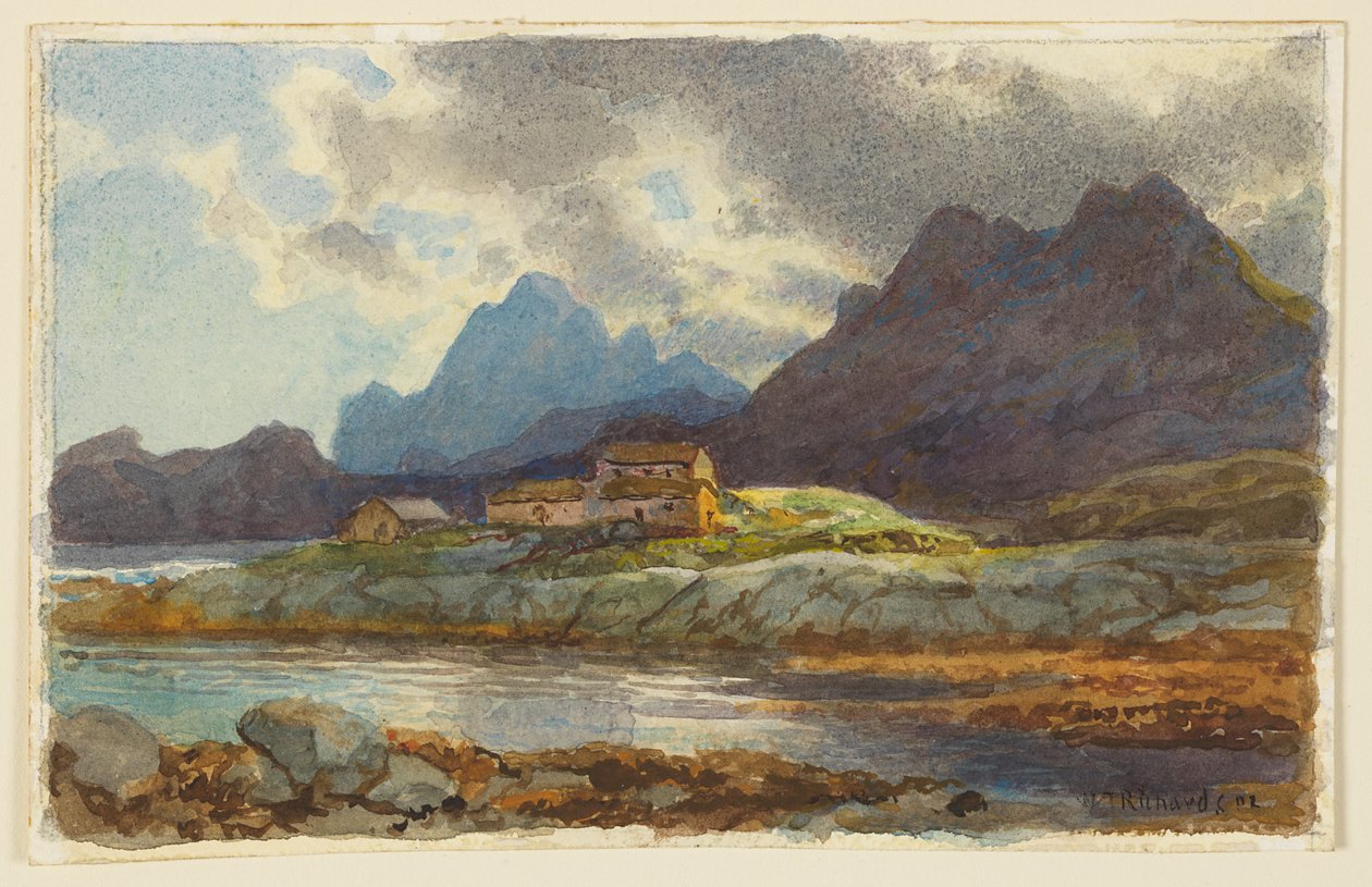 Estudo da paisagem, Noruega de William Trost Richards