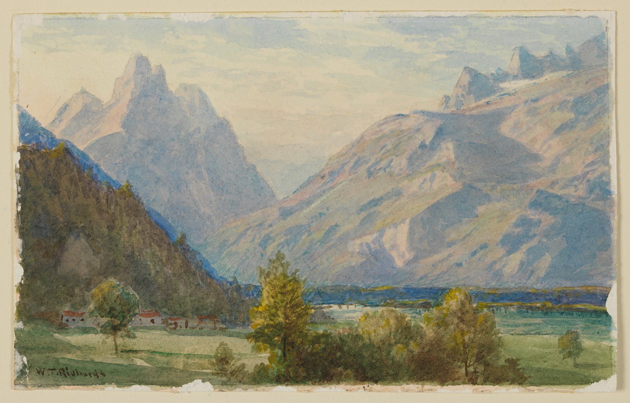 Estudo da paisagem, Noruega de William Trost Richards