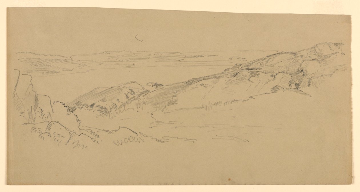 Estudo do litoral, Rhode Island de William Trost Richards