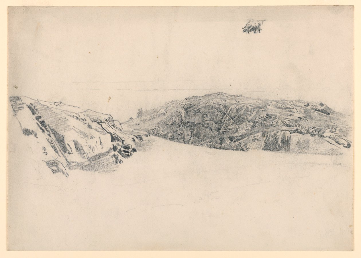 Estudo do litoral, Rhode Island de William Trost Richards